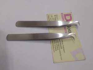 Pince à épiler professionnelle pour extensions de cils, finition argentée, personnalisable avec logo, pour volume, vente en gros - Product Image 5