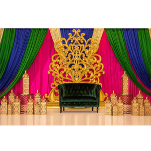 <b>Wedding</b> Colourful Drapes With Flower <b>Frames</b> Colourful Drapes for <b>Wedding</b> Mehndi <b>Wedding</b> Mehndi Decoration Drapes & <b>Frame</b> - Product Image 1