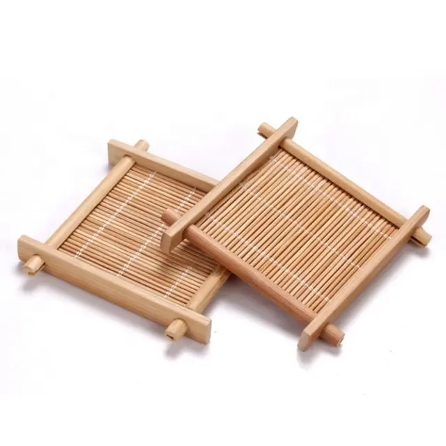 Wholesale eco-friendly handcrafted square bamboo coaster made in Vietnam