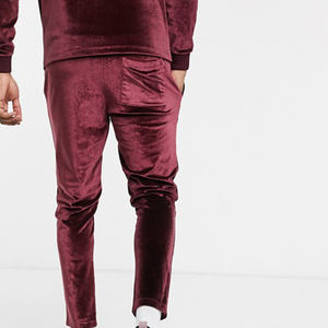 New Custom Pullover Logo Printing Velvet Shiny <b>Plain</b> <b>Tracksuit</b> for Men 2025 Nline Wholesale <b>Tracksuits</b> - Product Image 5