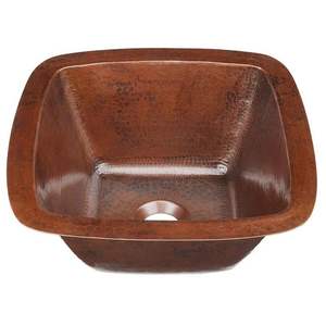 Évier en cuivre martelé avec évier rond de qualité supérieure, lavabo pour la maison et les ustensiles de cuisine d'hôtel - Product Image 5