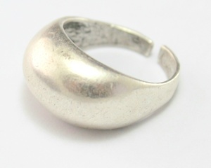 Anillo de banda gruesa Unisex hecho a mano tallado bohemio de latón relleno de plata oxidada-joyería de regalo de estilo turco bohemio - Product Image 2