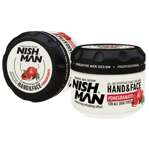 Anti Aging & Oil Controlling Nishman Hand & Face Care Cream With Pomegranate In 300ml For Smooth Skin