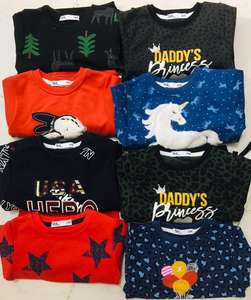 Vêtements de marque en surplus : Ensemble sweat-shirt à manches longues et pantalon en coton pour bébés garçons, col rond, stock du Bangladesh - Product Image 4