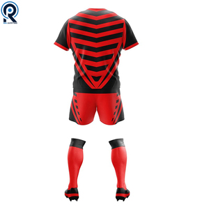 Conjuntos de Uniformes de Rugby Transpirables, Ecológicos, de Secado Rápido, Nuevo Diseño, Logotipo Personalizado, Uniforme de Rugby de Moda 100% Poliéster - Product Image 2