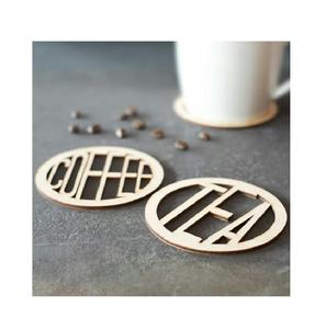 Ensemble de sous-verres créatifs à bas quantité minimale de commande faits à la main en métal en acier inoxydable en bois et en noyer fabricant grossiste vente directe en usine - Product Image 1