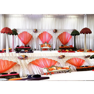 ฉากหลังเวทีแต่งงานแบบปักใหม่ล่าสุดสำหรับตกแต่งเวทีงานแต่งงานแบบชาวเอเชียสำหรับติดเวที - Product Image 1