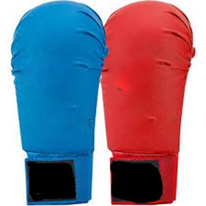 Manoplas de entrenamiento de Karate aprobadas por la WKF personalizadas unisex 2024/guantes hechos de cuero a la venta - Product Image 3