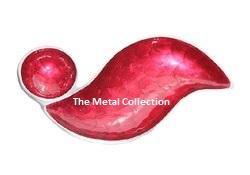 Venta al por mayor Chips & Dip Tazón para servir para el hogar Hotel Restaurante Cuencos decorativos Acabado plateado Diseño moderno Cuencos de servir de metal - Product Image 3