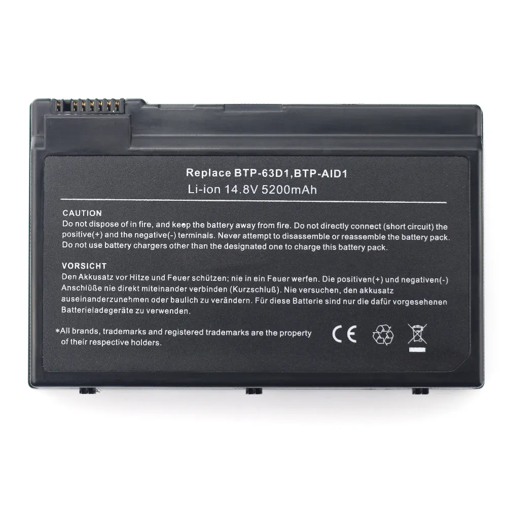 Pin Thay Thế Cho Máy Tính Xách Tay Cho Acer Aspire 3610, TM 2410 BTP-63D1 BTP-AID1 3020