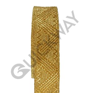 Mylar estilo tradicional lingote encaje vestido trenza tejido bordado hilo decoración moda accesorio ceremonias - Product Image 2