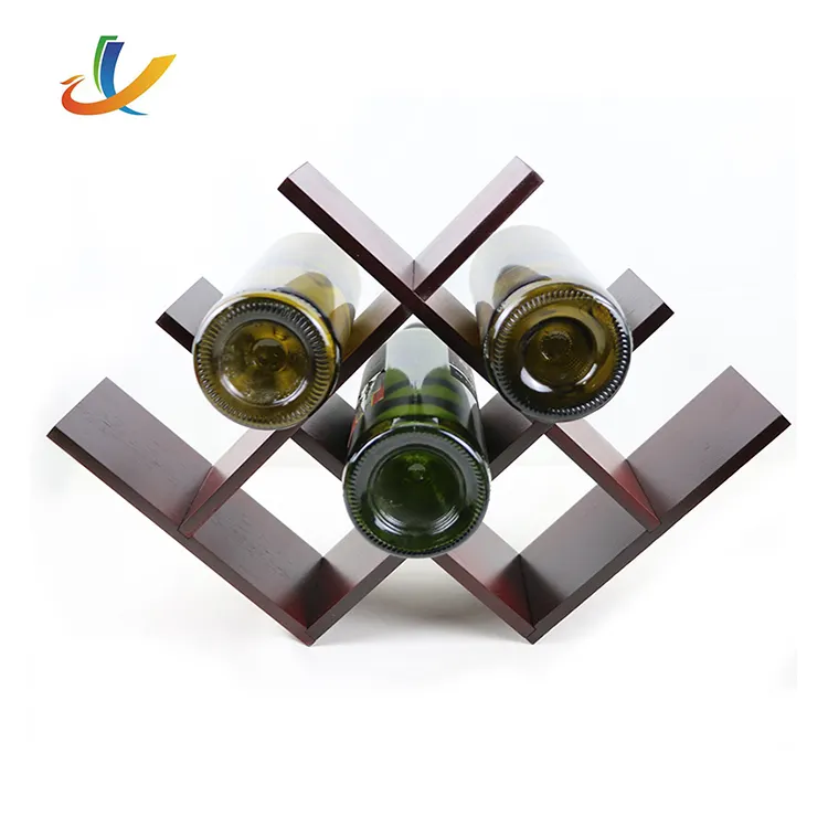 Nutcase Designer Wooden Wine Rack Gloss Holder Teak Wood Wall Mounted Wine Cabinet 5 bottle Hangers for 6 Wine Gs Bluelasse