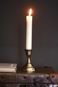 <b>Silver</b> Tapered Wooden <b>Candlestick</b> Holder with Metal Base Handmade TVAKM for Home Hotel Spa Weddings Christmas Decorations - Product Image 5