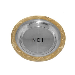 Placa de cargador de Metal para servidor de alimentos para el hogar, restaurante, vajilla, uso de Catering, placa de cargador de acero inoxidable para servir - Product Image 6