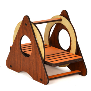 บ้านไม้หนูแฮมสเตอร์ลายสัตว์ - Product Image 5