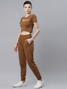 Conjunto de sudadera y pantalones de chándal para mujer con logotipo personalizado, Camiseta corta informal para mujer, conjunto de 2 piezas para correr, chándales para mujer - Product Image 2