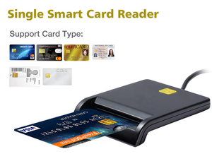 Lecteur de cartes SM externe USB 2.0 haute vitesse, fourni directement par l'usine, pour <span class=keywords><strong>ATM</strong></span>, CAC, <span class=keywords><strong>SIM</strong></span>, DNI, IC, ID, noir ABS, garantie 1 an - Product Image 2
