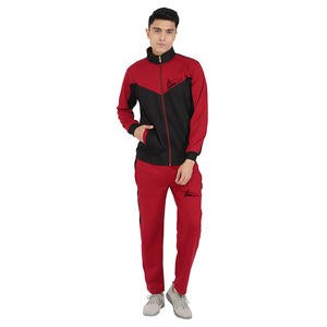 Chándales de bloques para hombre, ropa de invierno de doble Color, con etiqueta privada, teñida, lisa, a la venta - Product Image 1