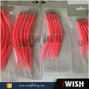 Gommi Makk-appât pour la pêche, leurre pour attraper des poissons, eau salée, rose, fournitures d'usine - Product Image 1