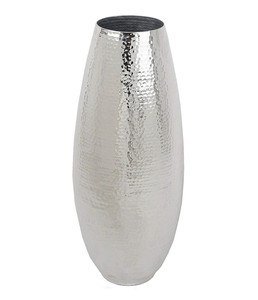 Jarrón de maceta de aluminio de diseño moderno, maceta decorativa única para mesa, pulido de plata de lujo para el hogar, Hotel, restaurante, boda - Product Image 4