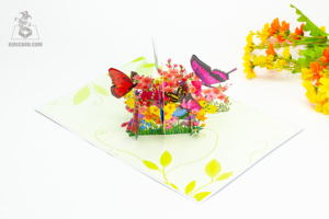Carte pop-up 3D de beaux papillons pour la fête des mères, l'anniversaire et l'artisanat du fabricant vietnamien pour toutes les occasions - Product Image 5