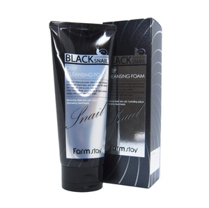 FARMSTAY BLACK SNAIL DEEP CLEANSING FOAM Nettoyant visage à l'extrait d'escargot, hydratant, bienfaits nutritionnels, pour tous types de peaux, taille standard - Product Image 1