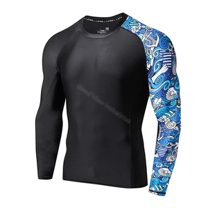 Hot Sale Custom Rash Guard Manufacturer Factory Men Sublimation <b>Printed</b> Rash Guard Gym <b>Surfing</b> Diving Rashguard - Product Image 5