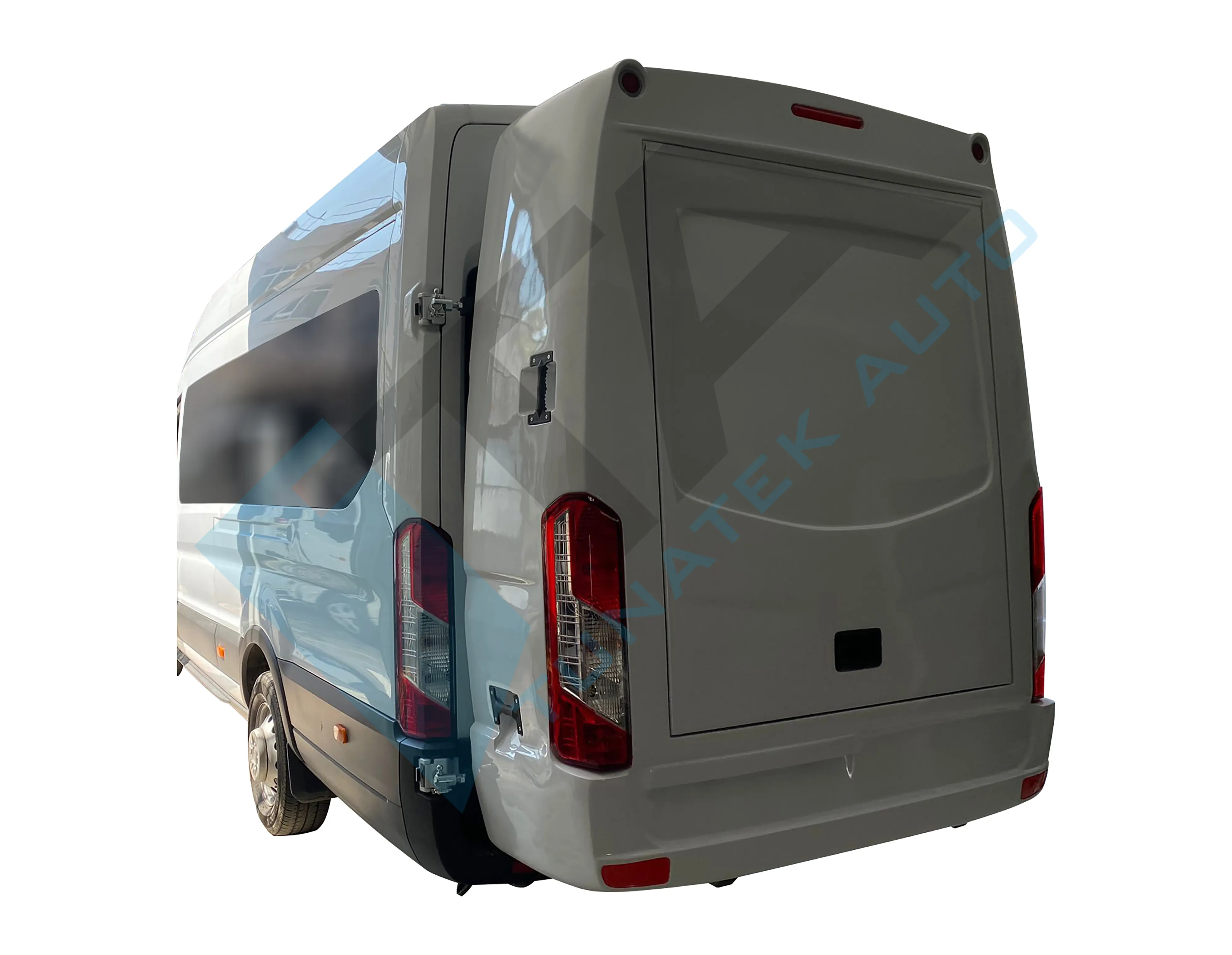 Ford Transit 2014 fiberglass additional extra rear luggage baggage trunk ski box compartment