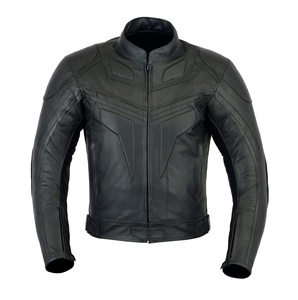 Leather <b>Motorbike</b> Racing Jacket Unisex Waterproof Breathable Leather/Polyester <b>Motorbike</b> Jacket with All Weather Protection - Product Image 1