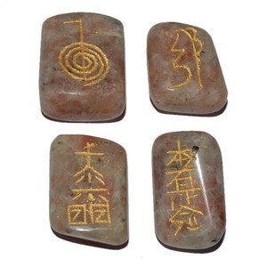 Supplier of Sunstone Tumbled Usui Reiki Set : Sunstone Tumbled Usui Reiki Set for Sale - Product Image 1