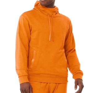 Sudadera con capucha de algodón pesado para hombre con logotipo personalizado con impresión digital de calidad 100% negra para la temporada de invierno - Product Image 6