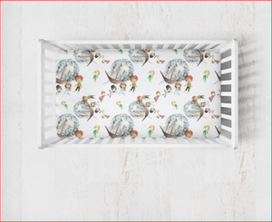 Drap de lit pour bébé en mousseline tricotée imprimée pour enfants - Product Image 4