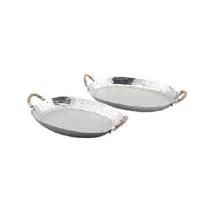 Customized Size and Design Stainless Steel Handmade <b>Mirror</b> Glass <b>Tray</b> Top Selling and High Quality Made in India - Product Image 1