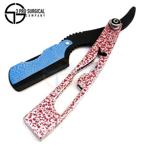 Maquinilla de afeitar recta de calidad 3Pro diseñada para uso profesional, construcción de acero inoxidable, diseño ligero y facilidad de control - Product Image 1