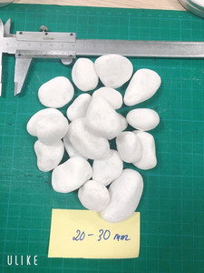 Usine du Vietnam en gros galets blancs de neige pierre ronde naturelle pour jardin parc paysage décoratif pierre de gravier - Product Image 2