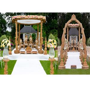 ของตกแต่งงานแต่งงานของชาวอินเดียกลางแจ้งที่งดงามในธีมสวนแอตแลนตาลาย mandap งานแต่งงานโดย mayuri mandap - Product Image 1