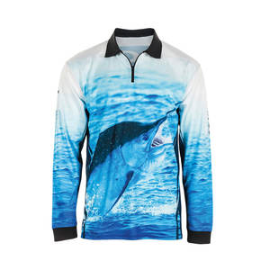 Camiseta personalizada de alta calidad Upf 50 + de secado rápido Uv que absorbe la humedad de manga larga para el sol camisetas de pesca de rendimiento para Australia - Product Image 6