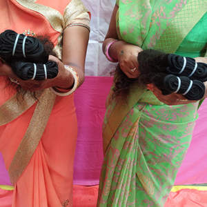 Venta al por mayor de pelucas de trama de pelo indio peruano recto virgen cutícula alineada negro estilos de las mujeres Natural Super Wave Genius Curl - Product Image 3