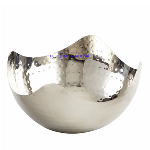 Aluminium Métal Feuille Design Or Or Décoration Maison Bol Personnalisé Décoration de Mariage Feuille Antique Bol Décoratif - Product Image 6