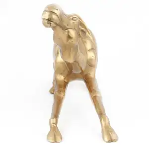 Sculptures de chameau décoratifs en laiton doré, figurines de dames, pièces de décoration, articles cadeaux