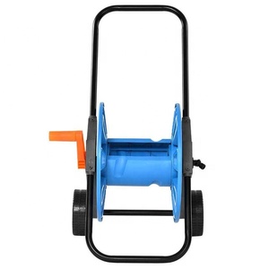 Support de <span class=keywords><strong>tuyau</strong></span> <span class=keywords><strong>d</strong></span>'<span class=keywords><strong>arrosage</strong></span> de jardin pliable portable avec 2 roues pour arroser les outils de camion de jardin - Product Image 5