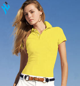 Camiseta deportiva ajustada con botón para mujer, camiseta informal personalizada, precio barato, fabricante personalizado, venta al por mayor - Product Image 3