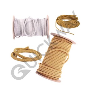 Cuerda de adorno de oro sólido personalizada de la mejor venta para accesorios de uniformes ceremoniales Cuerda de patrón plano con acabado de metal trenzado para uso en bolsas - Product Image 5