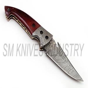 ที่กำหนดเองที่ทำด้วยมือที่สวยงามซับล็อคมีดพับบิดรูปแบบ (Smk1269) - Product Image 3