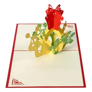 Meilleur choix pour cadeau avec conception personnalisée OEM ODM impression 3D carte de vœux pop-up de HMG au VietNam