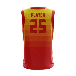 2023 mejores camisetas de baloncesto Unisex personalizadas 100% poliéster transpirable sin mangas Precio Justo - Product Image 3