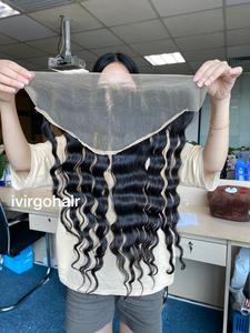 ผม Ivirgo 4X4ต่อผมมนุษย์แท้13X6 13X4 5X5ผมแท้แบบ Remy ผมต่อแบบมีลูกไม้ติดด้านหน้าความละเอียด HD 100กรัม - Product Image 4