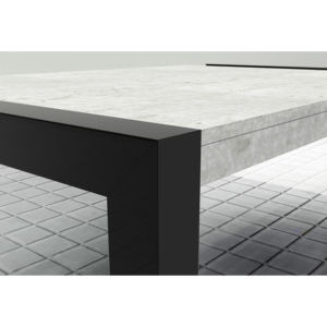 Ram Industrie TG70 Modern Black Aluminium 70x70mm Dining <b>Table</b> <b>Leg</b> for Kitchen Living Room Bedroom - Product Image 2