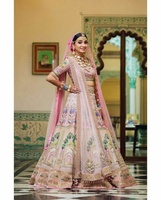 Lehenga — robe en velours de styliste passe-pièce, pour femmes, mariage et occasions spéciales, panier en ligne