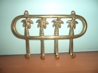 Dekorative Wandhaken Handgefertigtes Muschel-Design Wandhaken für Drei Wandhaken für Weihnachtsdekoration Schmiedeeisen